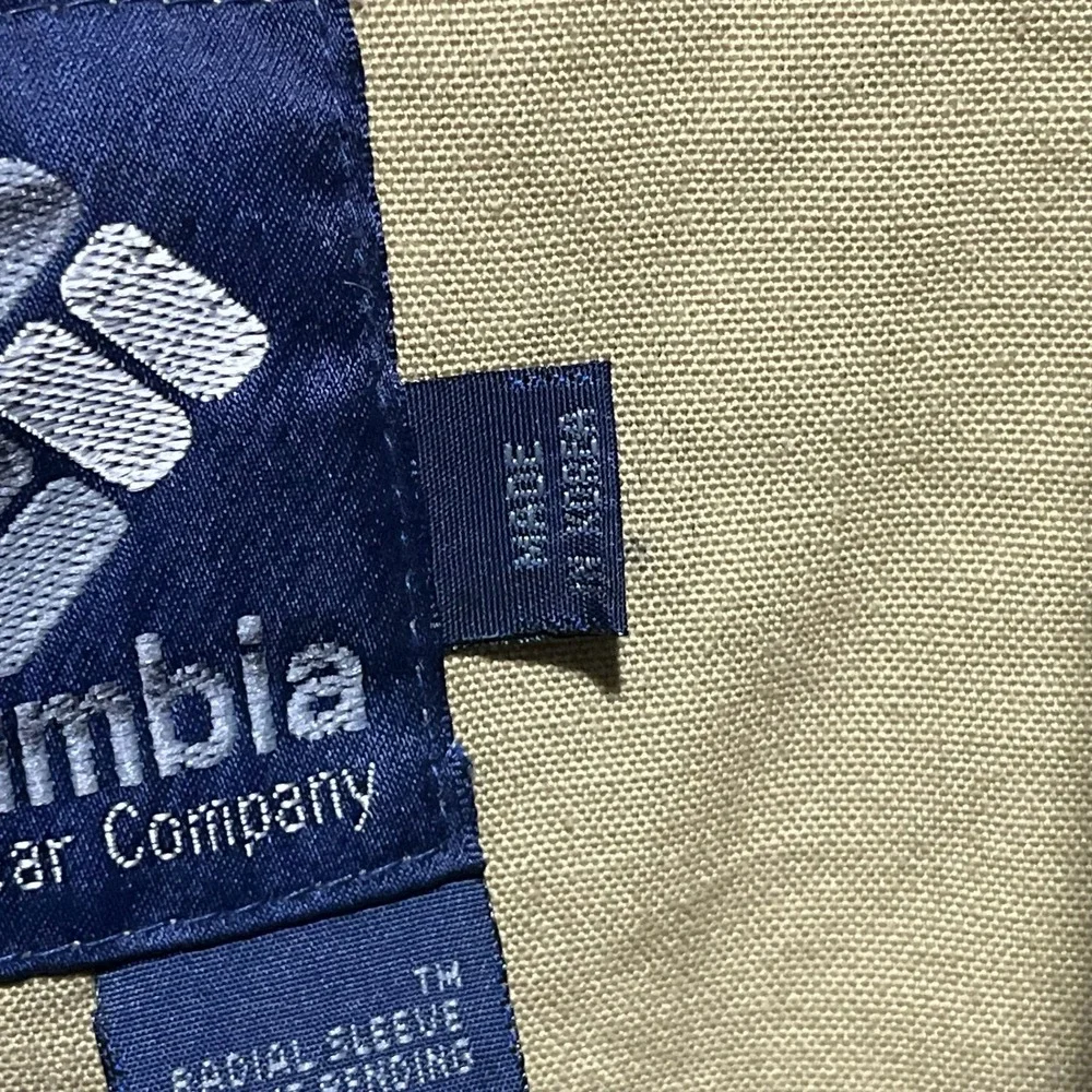 Vintage 90s Columbia Duck Camo Bomber Jacket Mens Large Full Zip Outdoor - Picture 8 of 15